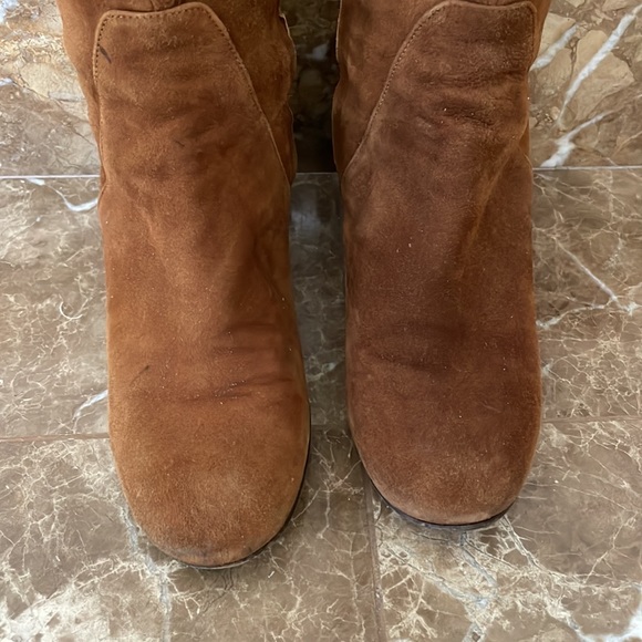 Barneys New York Brown Suede Over the Knee Boots Size 36.5 - Picture 2 of 11
